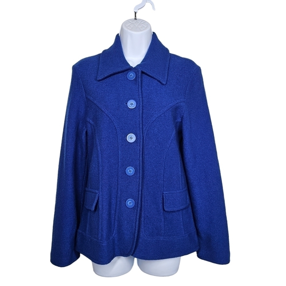 Harve Benard 100% Wool Royal Blue Jacket
